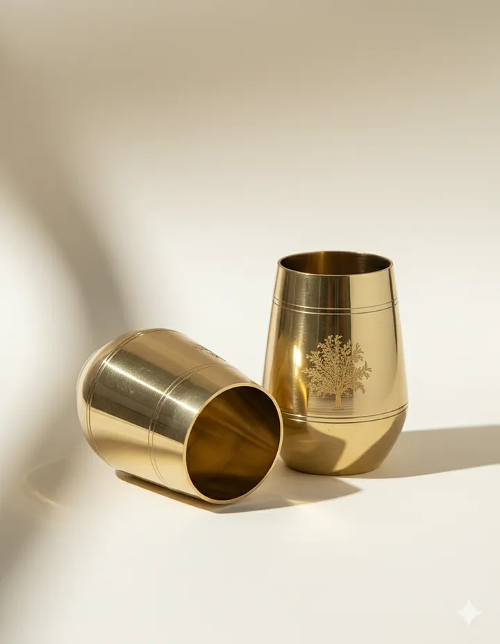 Sagan Glass - Bronze - Traditional Drinking Tumbler - Viviana London Sagan Glass - Bronze - Traditional Drinking Tumbler - handcrafted Bronze bestseller from the Viviana London artisan collection